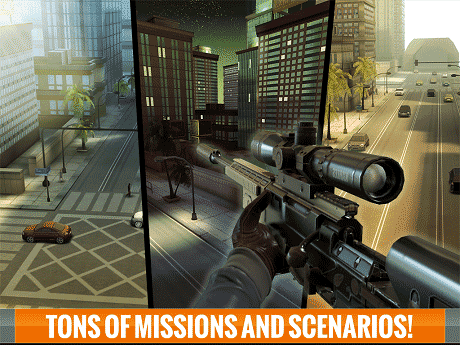 Sniper 3D Mod Apk 3.45.3 Hack(Money) for Android [fun free online fps shooting game]